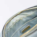 Miu Miu Madras Shoulder Bag Leather Light Blue Gold Tone Auth 208156V-20