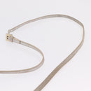 FENDI Zucchino Canvas Mamma Baguette Shoulder Bag Beige Gold 8BT075 Auth 208158-9