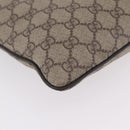 GUCCI GG Supreme Shoulder Bag PVC Beige Silver 141626 Auth 208159-13