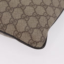 GUCCI GG Supreme Shoulder Bag PVC Beige Silver 141626 Auth 208159-16