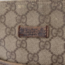 GUCCI GG Supreme Shoulder Bag PVC Beige Silver 141626 Auth 208159-17