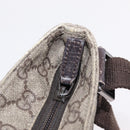 GUCCI GG Supreme Shoulder Bag PVC Beige Silver 141626 Auth 208159-18