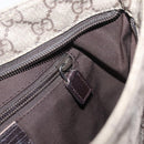 GUCCI GG Supreme Shoulder Bag PVC Beige Silver 141626 Auth 208159-23