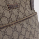 GUCCI GG Supreme Shoulder Bag PVC Beige Silver 141626 Auth 208159-3