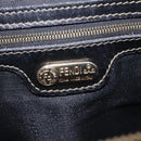 FENDI Pecan Hand Bag PVC Brown Gold Tone Auth 208160V-19