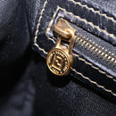 FENDI Pecan Hand Bag PVC Brown Gold Tone Auth 208160V-22