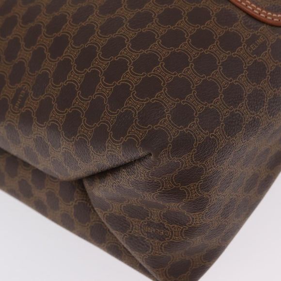 CELINE Macadam Tote Bag PVC Brown Auth 208166