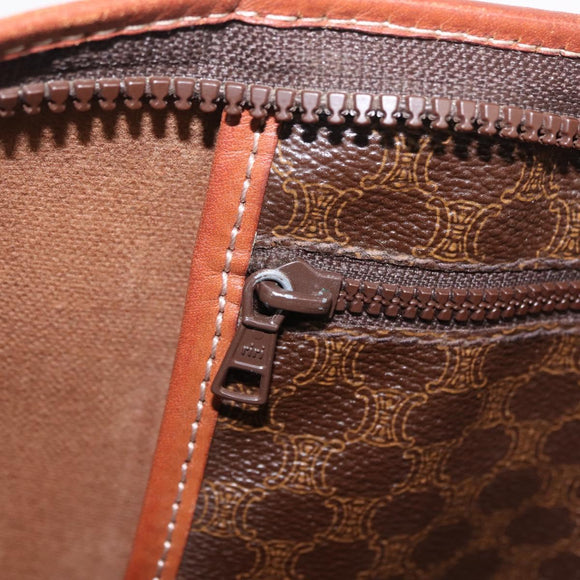 CELINE Macadam Tote Bag PVC Brown Auth 208166