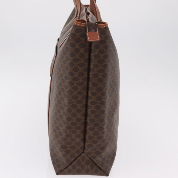 CELINE Macadam Tote Bag PVC Brown Auth 208166