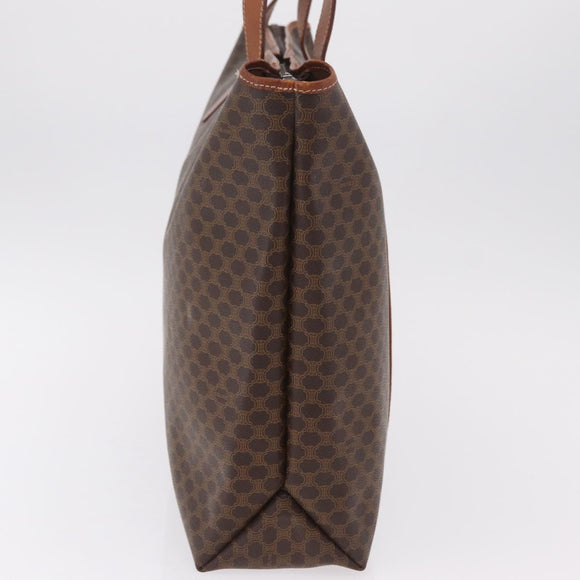 CELINE Macadam Tote Bag PVC Brown Auth 208166