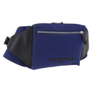 Balenciaga Body Bag Canvas Blue Silver 433625 Auth 208167V-1