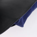 Balenciaga Body Bag Canvas Blue Silver 433625 Auth 208167V-16
