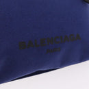 Balenciaga Body Bag Canvas Blue Silver 433625 Auth 208167V-19