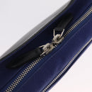 Balenciaga Body Bag Canvas Blue Silver 433625 Auth 208167V-10