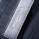 Balenciaga Body Bag Canvas Blue Silver 433625 Auth 208167V-20