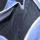 Balenciaga Body Bag Canvas Blue Silver 433625 Auth 208167V-21