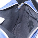 Balenciaga Body Bag Canvas Blue Silver 433625 Auth 208167V-22
