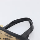 LOEWE Hand Bag Canvas Beige Gold Tone Auth 208170-14