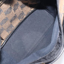 LOEWE Hand Bag Canvas Beige Gold Tone Auth 208170-11