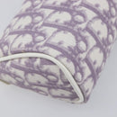 Christian Dior Trotter Pouch PVC Purple Silver Auth 208174-14