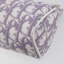 Christian Dior Trotter Pouch PVC Purple Silver Auth 208174-15