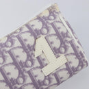Christian Dior Trotter Pouch PVC Purple Silver Auth 208174-17