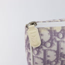 Christian Dior Trotter Pouch PVC Purple Silver Auth 208174-18