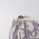 Christian Dior Trotter Pouch PVC Purple Silver Auth 208174-10