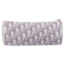 Christian Dior Trotter Pouch PVC Purple Silver Auth 208174-2