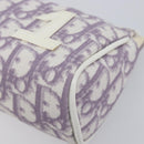 Christian Dior Trotter Pouch PVC Purple Silver Auth 208174-8
