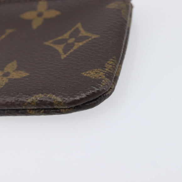 LOUIS VUITTON Monogram Pochette Cles Coin Purse M62650 LV Auth 208177