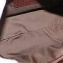 Coach Boston Bag Leather Brown Gold Tone Auth 208188-11
