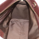Coach Boston Bag Leather Brown Gold Tone Auth 208188-19