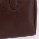 Coach Boston Bag Leather Brown Gold Tone Auth 208188-3