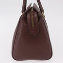 Coach Boston Bag Leather Brown Gold Tone Auth 208188-4