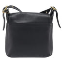 Coach Shoulder Bag Leather Black Gold Tone Auth 208189A-2