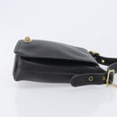 Coach Shoulder Bag Leather Black Gold Tone Auth 208189A-3