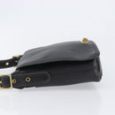 Coach Shoulder Bag Leather Black Gold Tone Auth 208189A-4