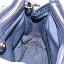 Coach Shoulder Bag Leather 2way Navy Gold Tone Auth 208190A-20