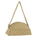 GUCCI GG Canvas Shoulder Bag Beige Gold 90781 Auth 208203-1