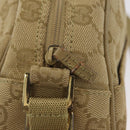 GUCCI GG Canvas Shoulder Bag Beige Gold 90781 Auth 208203-15