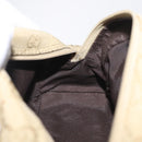 GUCCI GG Canvas Shoulder Bag Beige Gold 90781 Auth 208203-19