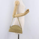 GUCCI GG Canvas Shoulder Bag Beige Gold 90781 Auth 208203-22
