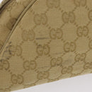 GUCCI GG Canvas Shoulder Bag Beige Gold 90781 Auth 208203-4