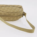 GUCCI GG Canvas Shoulder Bag Beige Gold 90781 Auth 208203-8