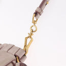 Miu Miu Shoulder Bag Vitellolux Pink Gold Auth 208205A-11