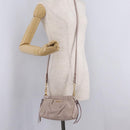 Miu Miu Shoulder Bag Vitellolux Pink Gold Auth 208205A-25