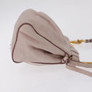 Miu Miu Shoulder Bag Vitellolux Pink Gold Auth 208205A-5