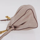 Miu Miu Shoulder Bag Vitellolux Pink Gold Auth 208205A-6