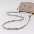 Miu Miu Shoulder Bag Vitellolux Pink Gold Auth 208205A-8